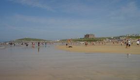 Towan Head from Fistral Beach