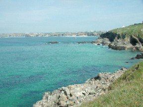 Coastline East of Newquay from Towan Head